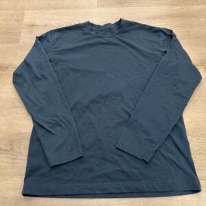 Muji Dark Blue Long Sleeve Tee